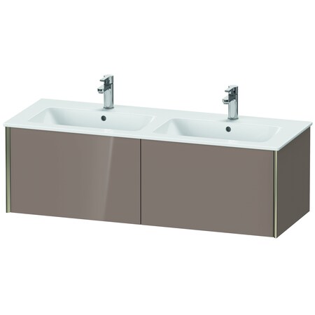 Xviu Wall-Mounted Vanity Unit Cappuccino High Gloss